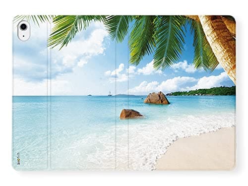 LI-LOVE Case for iPad A16 11 inch 2025 (11th Gen), iPad 10th Generation 10.9 inch 2022, Beach Soft TPU Folio Stand Cover Adjustable Angles Smart Auto Wake Sleep Case — view 3