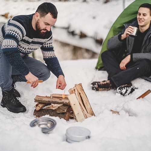 2pcs Wood Fire Starter Sticks, Large Outdoor Survival Fire Tool — view 6