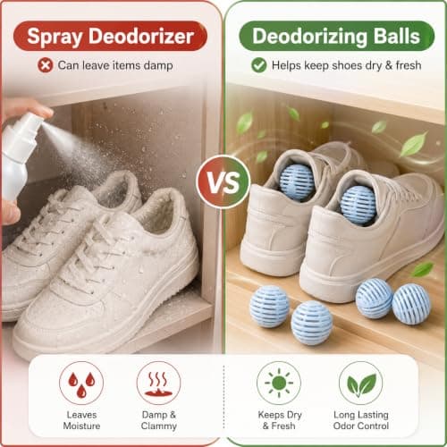 Shoe Deodorizer Balls Shoe Air Freshener and Odour Eliminator 6 Pack — view 2