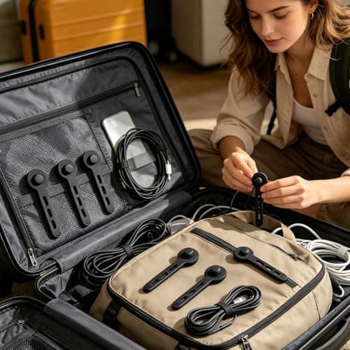 Charger Cable Ties Anti-Knotting Organization Straps — view 3