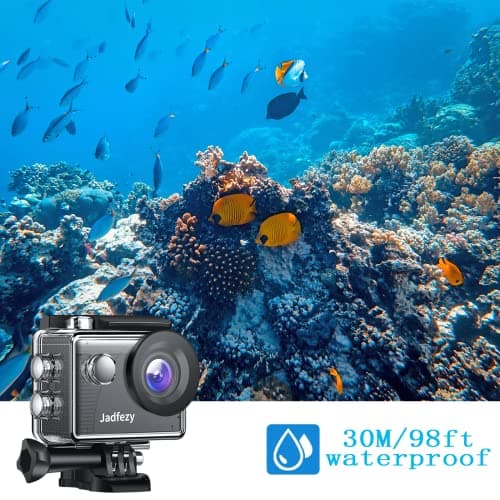 Jadfezy Action Camera FHD 1080P 98FT/30M Waterproof Underwater Cameras — view 5