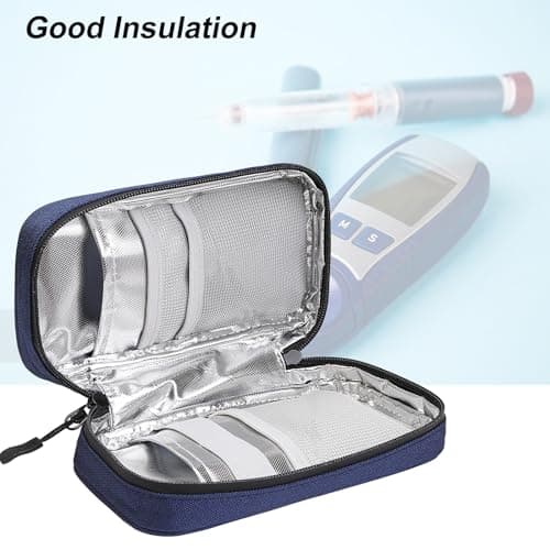 JAKAGO Water-Repellent Insulin Cooler Travel Case with 2 Large Ice Pack — view 4