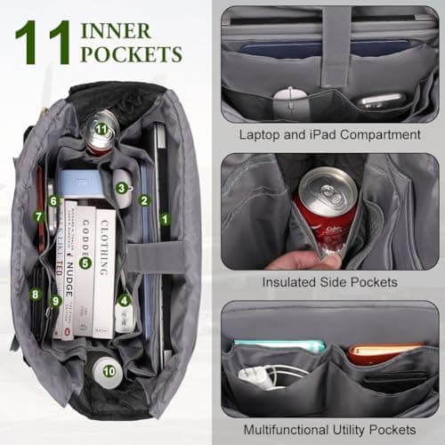 APXEL Laptop Bag Briefcase for Women Large Laptop, 15.6 inch Teacher Bag — view 5