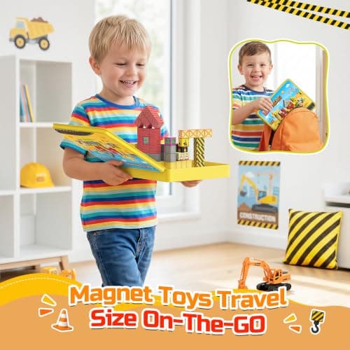 iKidiki Mini Magnetic Blocks 99PCS, Travel Magnetic Blocks Construction — view 5