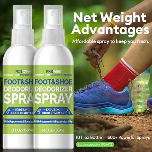 Shoe & Foot Deodorizer Spray for Smelly Shoes & Feet, Shoe Odour Eliminator — view 4