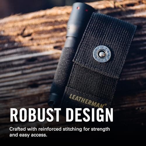 Leatherman Nylon Sheath with Pockets - Holster for Charge, Crunch, Rebar, Rev, Skeletool, Wave & Wingman, Black, Medium — view 2