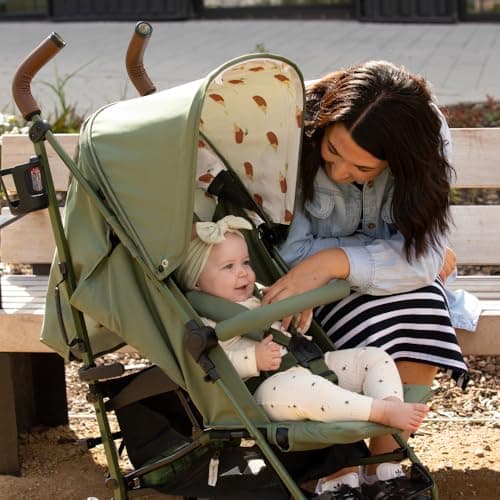 Cosatto Supa 3 Pushchair with Footmuff – Lightweight Stroller from Birth to 25Kg - Easy, Compact, Umbrella Fold, Large Shopping Basket, Carry Handle Footmuff (Hoglet) — view 4