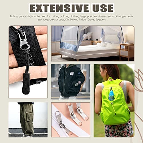 SHRJ 250Pcs Zipper Slider Repair Kit for Bags and Coats — view 6