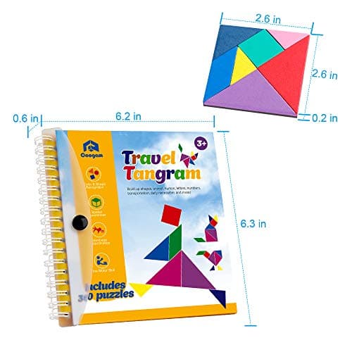 Coogam Magnetic Travel Tangram Puzzles Book Games IQ Educational Toys — view 6