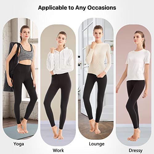 SINOPHANT High Waisted Leggings for Women Workout Gym Yoga Light Blue L-XL — view 5