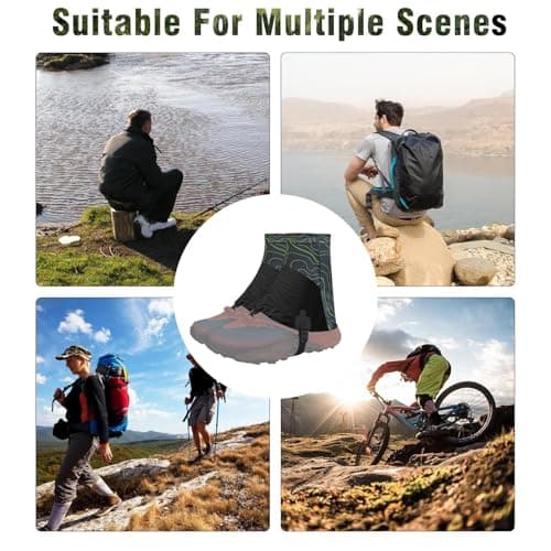 Tktouci Boot Gaiters Breathable Adjustable Covers — view 5