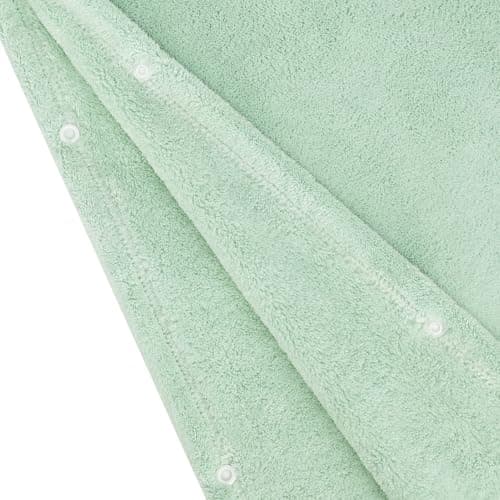 Bebamour Baby Hooded Towels Wearable Hooded Towel for Boys Girls Absorbent Hooded Towel for Toddlers, 25"x 25", 0-6 Years, Green — view 6