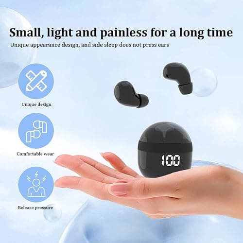 Invisible Mini Wireless Bluetooth Earbuds,Small Ear Buds for Side Sleepers — view 4