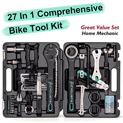 27-Piece Bike Tool Kit - Mountain/Road Bike Repair Kit with Storage Case — view 2