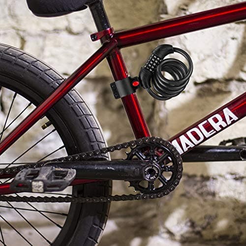Opaza Bike Lock with 5-Digit Code, 1.2 m/4 ft Bicycle Lock Lightweight & Security Combination Cable Lock for Bicycle,Mountain Bike,Scooter - Black — view 5