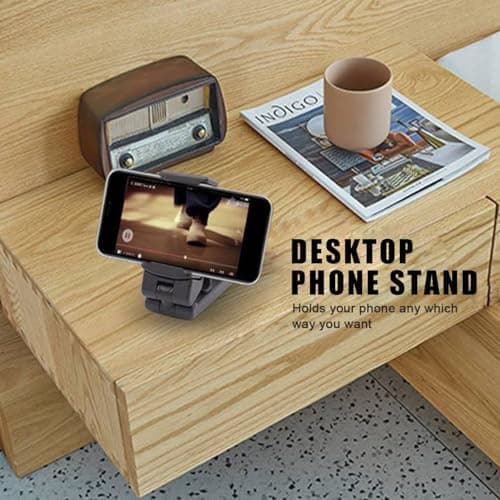 Phone Holder,Airplane Travel Essentials,Car Phone Mount,Cell Phone Stand for Desk Shower Bike Bed Luggage,Universal Mini Travel Accessories for iPhone 16 15 14 13 12 11 Pro Max Samsung — view 5