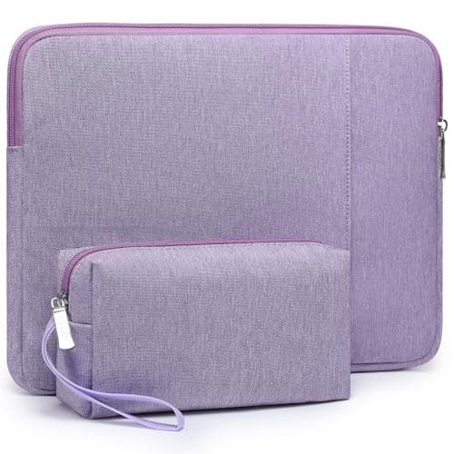 HYZUO 13.3-14 Inch Laptop Case Sleeve Bag Set for MacBook Pro, Lilac Purple