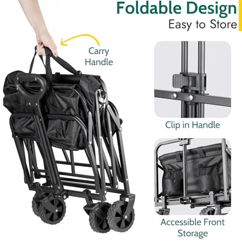 Trail Compact Folding Camping Trolley, 75L, 60kg Max Load — view 6