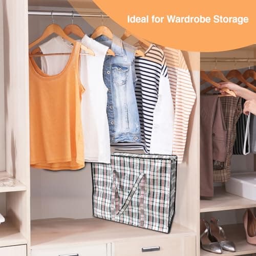 ANSIO Large Laundry Bags, Storage Bags, 60x25x50cm, Black 1 Pack — view 5