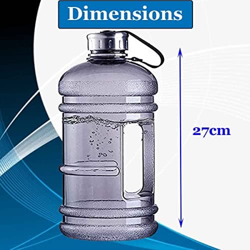 Almineez XL 2.2L Water Bottle 75oz Half Gallon Capacity Leakproof BPA Free Odorless Material Solid Jug Daily Hydration Gym Fitness Athletic Gear Sports Water Bottle for Camping Hiking — view 4