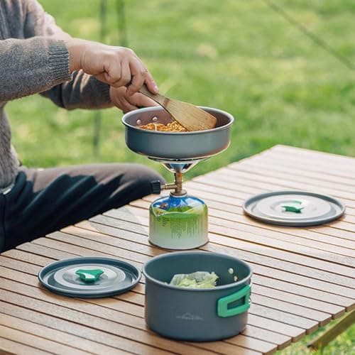Taylor & Brown Portable Camping Stove, Lightweight 1-Burner Gas Stove, High Power 1350 Watts, for Camping, Festivals, Hiking, Runs off Butane Propane Mix Gas Cartridges — view 3