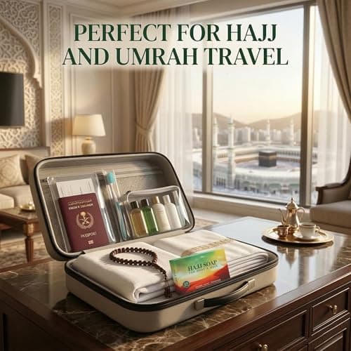 BML 1 x Hajj Soap Halal Fragrance Free Soap Bar for Body and Hair Unscented Ihram Friendly Soap for Hajj and Umrah Travel Gentle Daily Cleansing Bar Suitable for Sensitive Skin — view 5