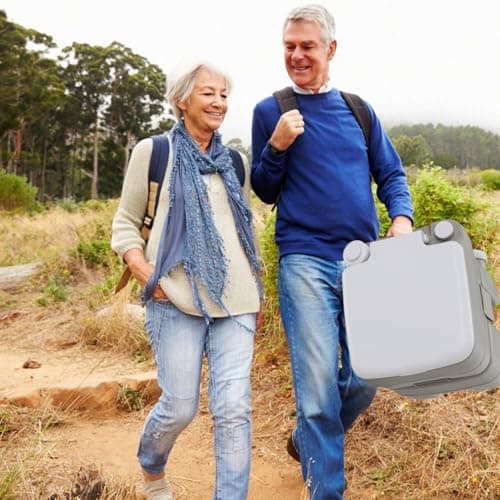 TANGZON Portable Camping Toilet, 20L Chemical Toilet with Flush Pump — view 3
