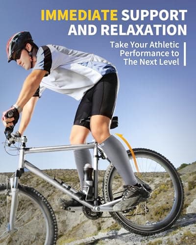 CAMBIVO Calf Compression Sleeves for Men & Women, 2 Pairs — view 5