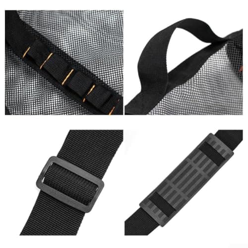 Vilgftyiet Mesh Dive Bag Extra Large Mesh Travel Duffle for Scuba Diving and Snorkeling Gear Equipment - Dry Bag Hold Mask Fins Snorke (Black) — view 5