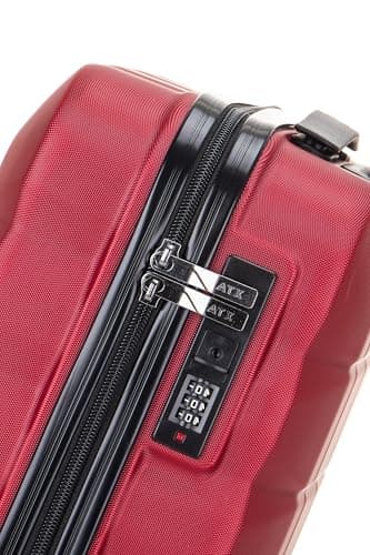 ATX Luggage 56x45x25 EasyJet Cabin Bag Suitcase Approved for BA, Jet 2 Lightweight with 4 Dual Spinner Wheel | Wine Red — view 2