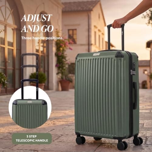 LUGG Sky Rover 32 Inch Suitcase Hard Shell Luggage, Strong & Lightweight with Secure TSA Lock, Smooth 360° Wheels, Internal Pockets, Airline Approved (86x58x31cm) – 5 Year Warranty — view 6