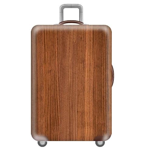 wxlmom Suitcase Covers Protectors XL Brown 3D Print Design Scratch and Dust Protection,Water Resistant Elastic Luggage Covers with Zipper for Suitcases Large,Quick Fix and Remove