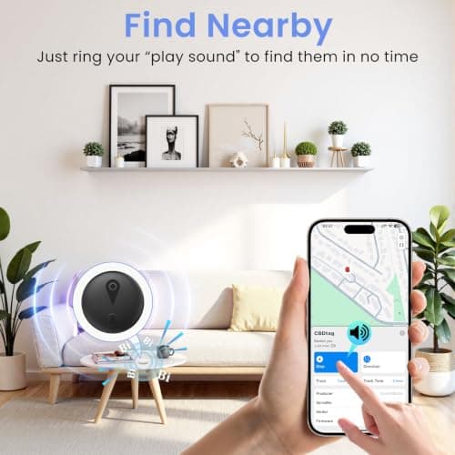 GPS Tracker for Vehicles, Mini Car Tracker Tag with App, No Monthly Fee — view 3