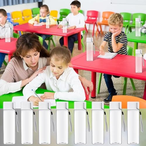 YFNVH 20 Pack 500 ml Plastic Water Bottles, Clear Reusable Sports Bottles — view 6