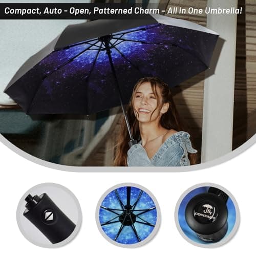 SY COMPACT Travel Umbrella Windproof Automatic Unbreakable UV Protection — view 2