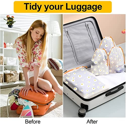 15Pcs Travel Shoe Bags, Waterproof Drawstring Storage Bags — view 4