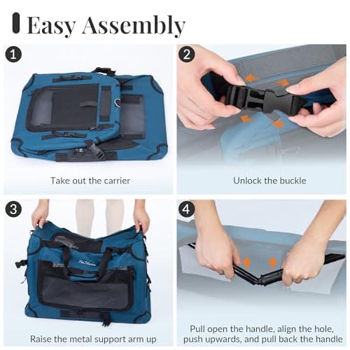 PetMasion Extra Large Rolling Cat Carrier with Wheels, Soft Sided Pet Dog Carrier on Wheels for Big Cat 20lbs+ 2 Cats, Car Travel Portable XL Wheeled Bag 25"x16.5"x20.5" — view 6