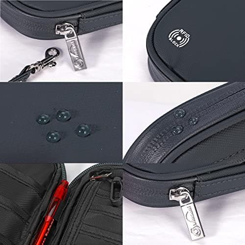 Vinsani Passport Holder Travel Wallet, RFID Blocking Document Organiser — view 3