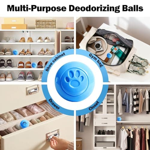 SCENTORINI Shoe Deodorizer Balls 8 Pack, Long-Lasting Odor Eliminator with Twist to Activate Freshness, Linen Scent Shoe Freshener Balls for Sneakers, Trainers, Boots, Lockers, Gym Bags Closets Travel — view 5