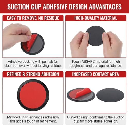 Alrhso 3 PCS Dashboard Sticky Pad Adhesive Pad for Phone Holder 3.15" Phone Holder-Pad Dashboard Pads Dash Pads for Camera Holders — view 5
