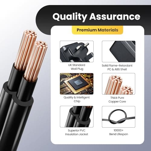 UKCA Certified 5V 1A 1000mA 5W Power Supply Adapter with 8 Tips (1.8M Cord), 5V 0.5A 0.8A Transformer, AC DC Switching Adapter for Radio, LED Light, Turntable, Baby Monitor, Router, and More — view 5