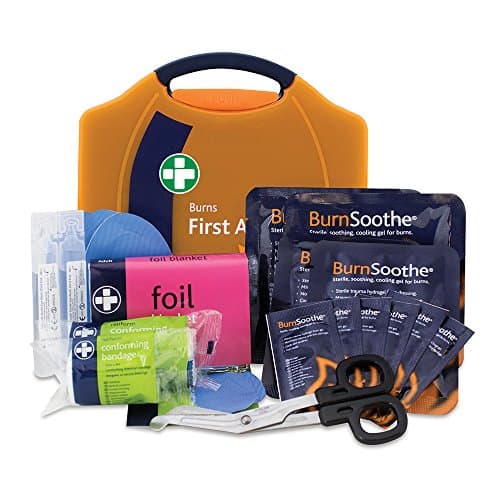 Reliance Medical Burn First Aid Kit in Orange Compact Aura Box & Lewis-PLAST 90 Piece Premium First Aid Kit for Home Car Holiday and Workplace - Includes Bandages — view 2