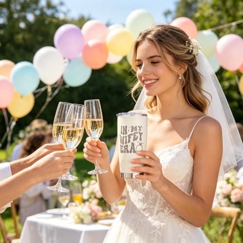 Velorin Bride to be Tumbler, Bridal Shower Gifts Insulated Travel Mug, Bridal Gifts for the Bride Insulated Water Bottle for Travel, Stainless Steel Coffee Mug with Straw Lid, Straw — view 6
