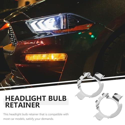 GRADENEVE 2pcs Car Bulb Adapter Iron Retainer Clip for LED Headlight — view 3