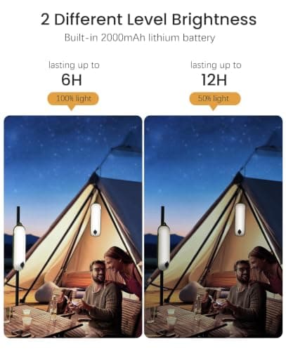 Domigard Inflatable Camping Light, Rechargeable 2000mAh Foldable LED Lamp — view 5