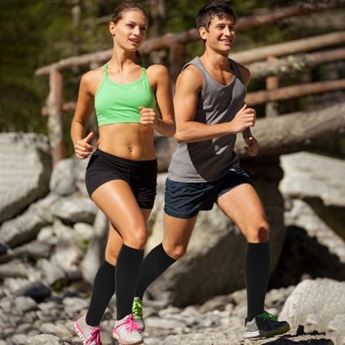 Zuimei 2 Pairs 20-30 mmhg Compression Socks for Women Men — view 5