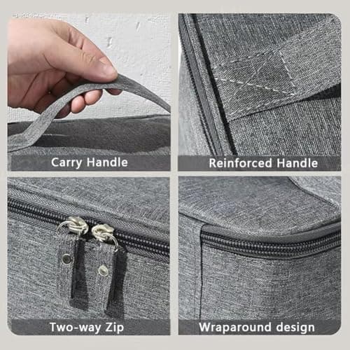 NONDK Shockproof Dustproof Handbag for HY350 Projector Bag Storage Case Travel Carry Bag for Cube Shaped Portable Projectors C — view 2