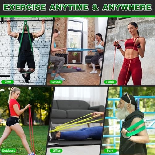 Resistance Bands for Working Out, 5 Levels Pull Up Assist Bands Set — view 6