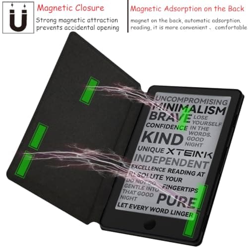 Magnetic Case for 4.3" Xteink X4 Pro Pocket eBook Reader, (Misty Forest) — view 6