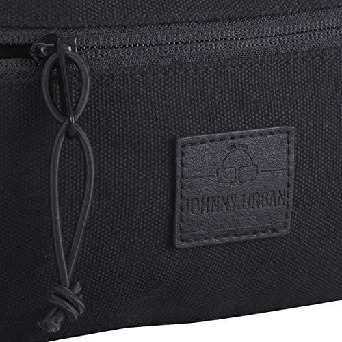 JOHNNY URBAN Fanny Pack Bum Bag Women & Men Black - Toni - Hip Bag Made of Cotton Canvas for Festivals, Sports & Travel - Water-Repellent — view 5